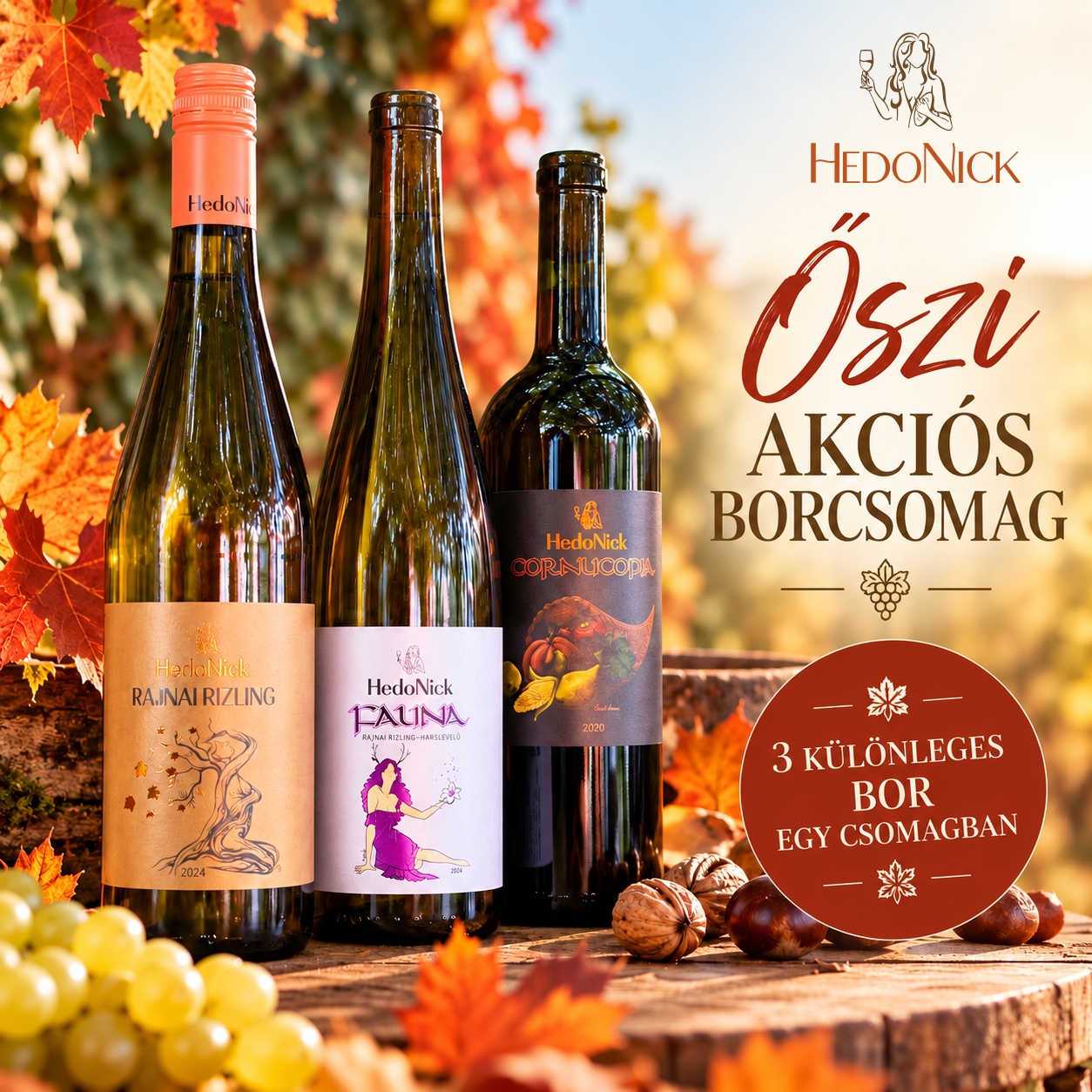 őszi akciós hedonick borcsomag